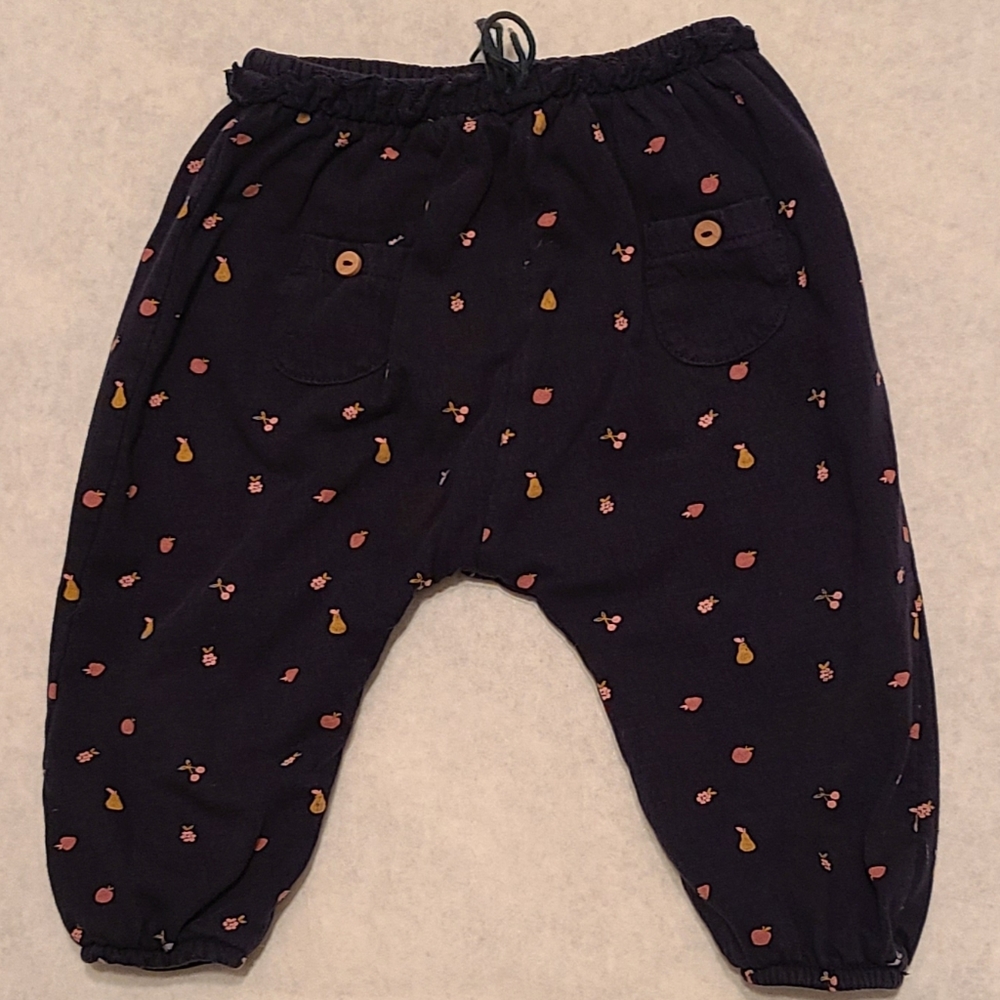 Kiabi lined navy baby pants